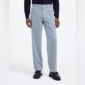 Madewell Baggy Surplus Pants in Indigo Engineer Stripe